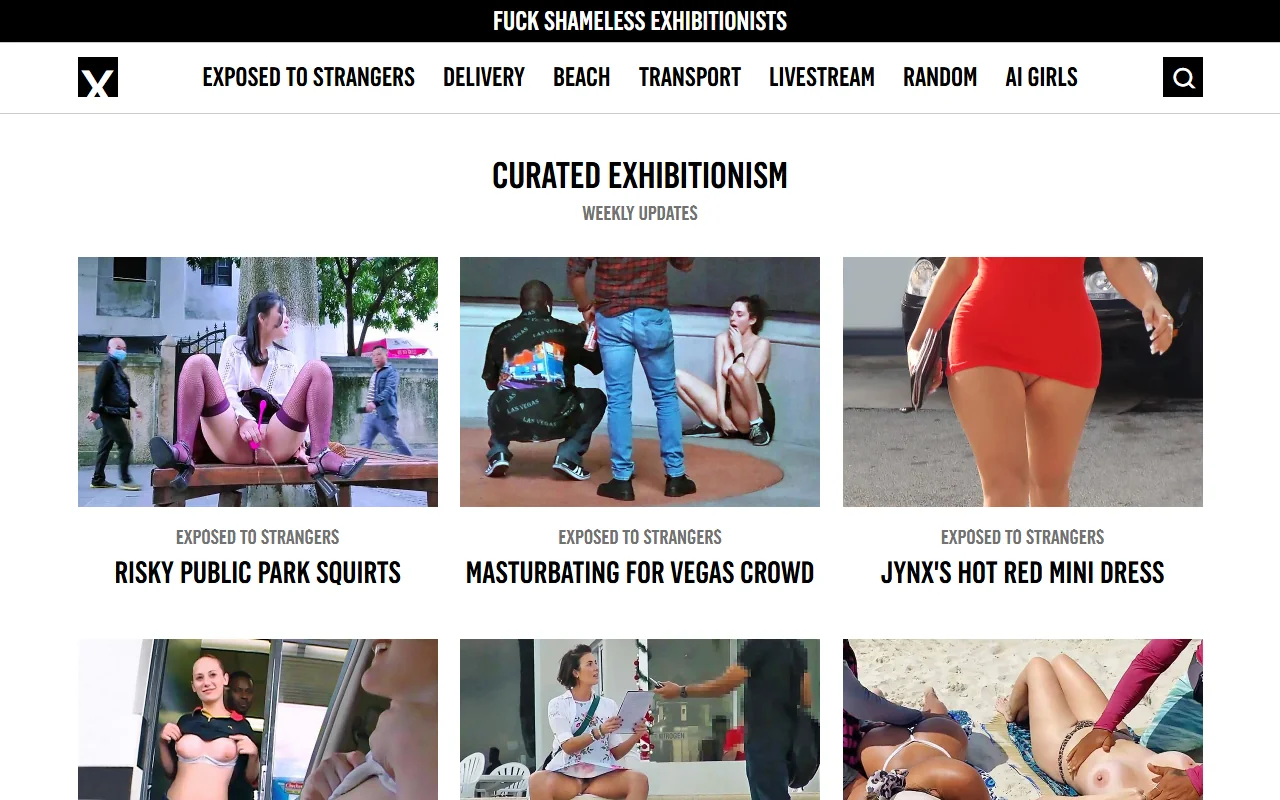 Screenshot of Exposedtostrangers